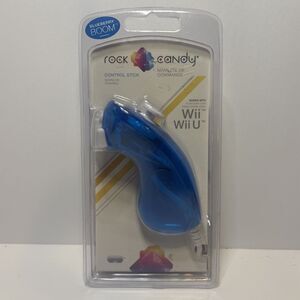 Rock Candy Control Stick Blue Nunchuck Blueberry Boom For Wii Wii U New Sealed